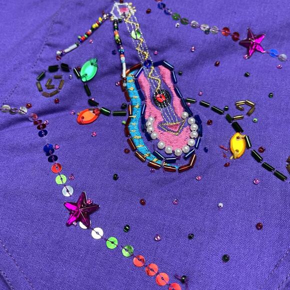 Southwest Canyon 1992 Vintage LS Womens Purple Western Shirt NWT S - Picture 3 of 10